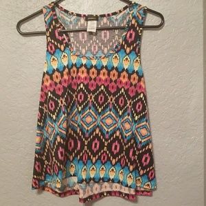 Juniors multicolor Crop Top